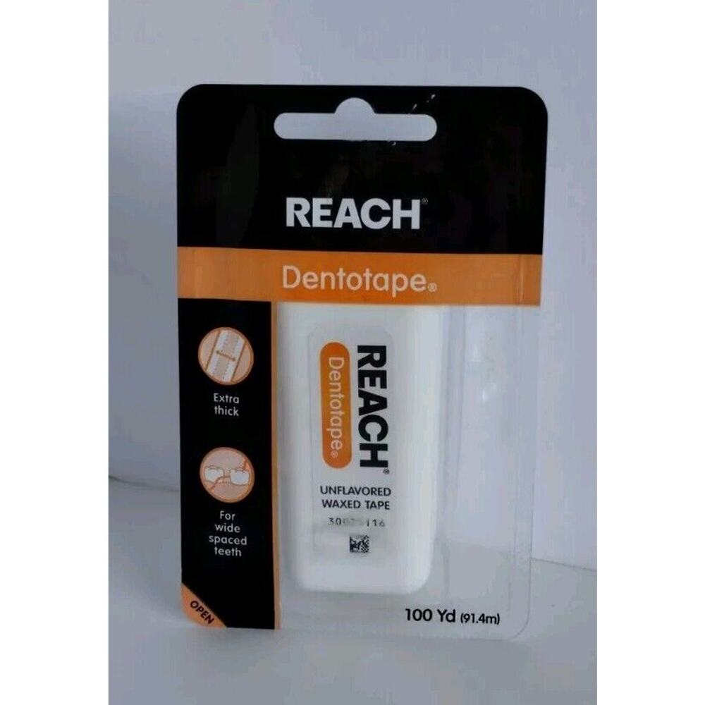 Reach Dentotape Waxed Tape, Unflavored 100 Yards, 1 Count